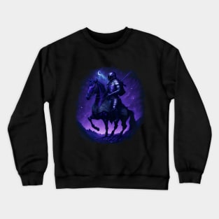 "Warrior of the Night: A Magical Warrior Embracing Splendor" Crewneck Sweatshirt